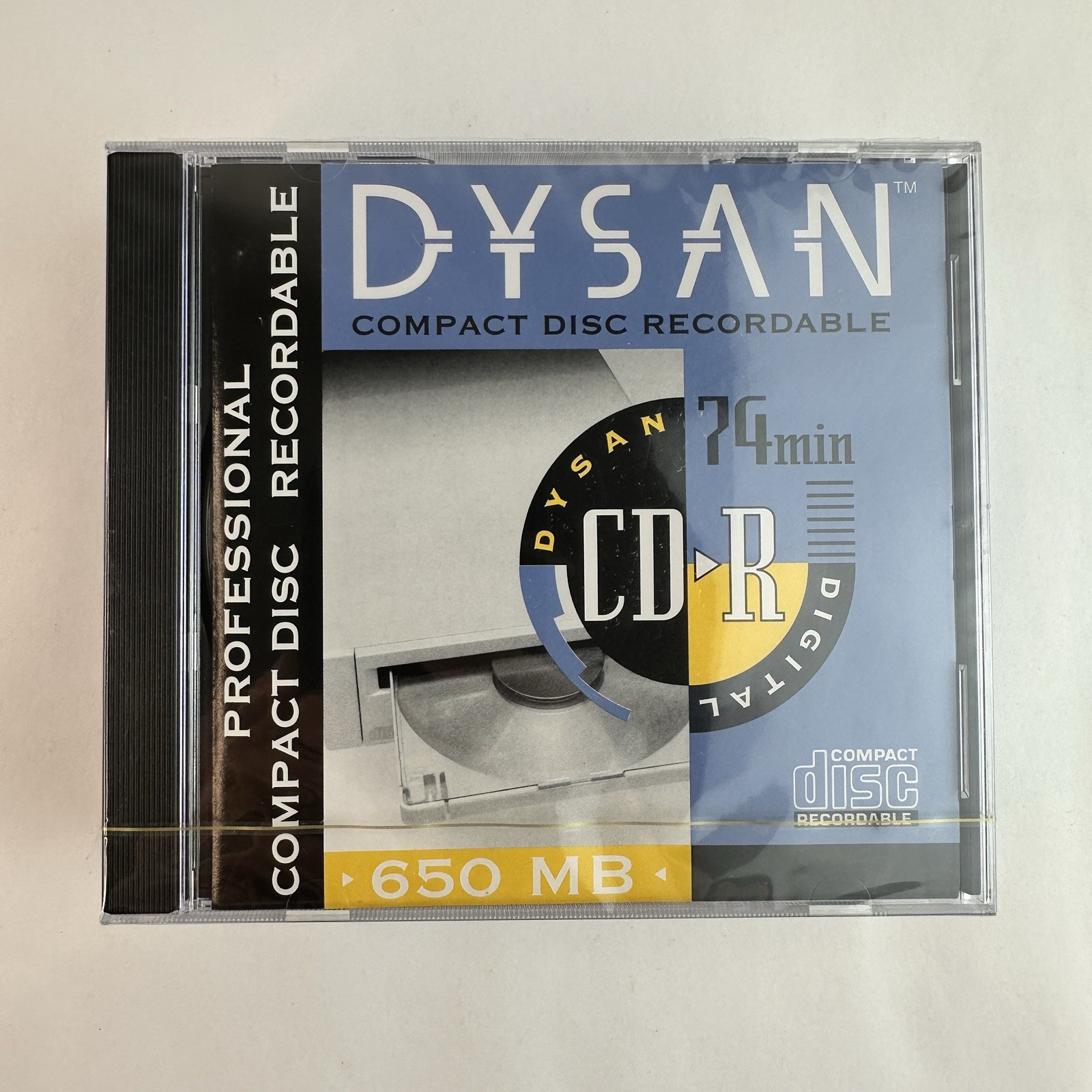 Dysan CD-R Recordable Compact Discs Lot Of 4 , 650 MB 74 Minutes NEW/SEALED