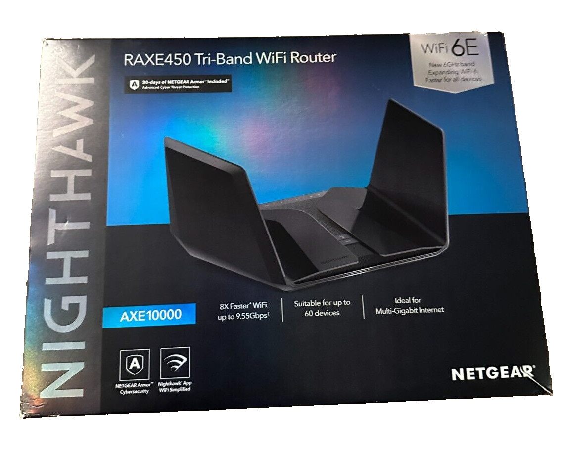 *OPEN BOX* NETGEAR Nighthawk AXE10000 Tri-Band WiFi 6E Router