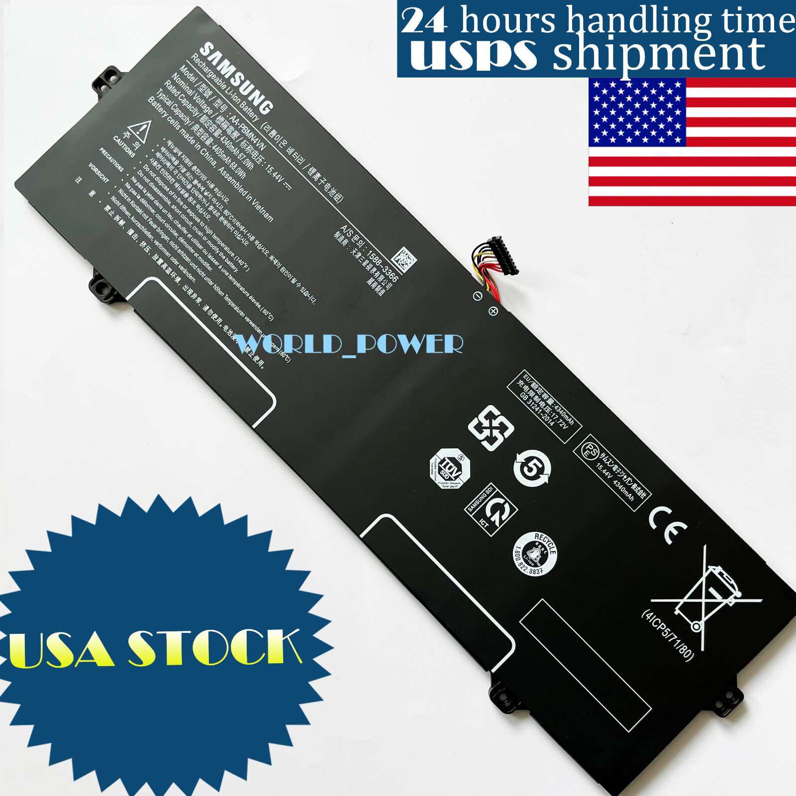 New Genuine AA-PBMN4VN  battery For Samsung Galaxy Book Pro 360 15 15.6 NP950XDB