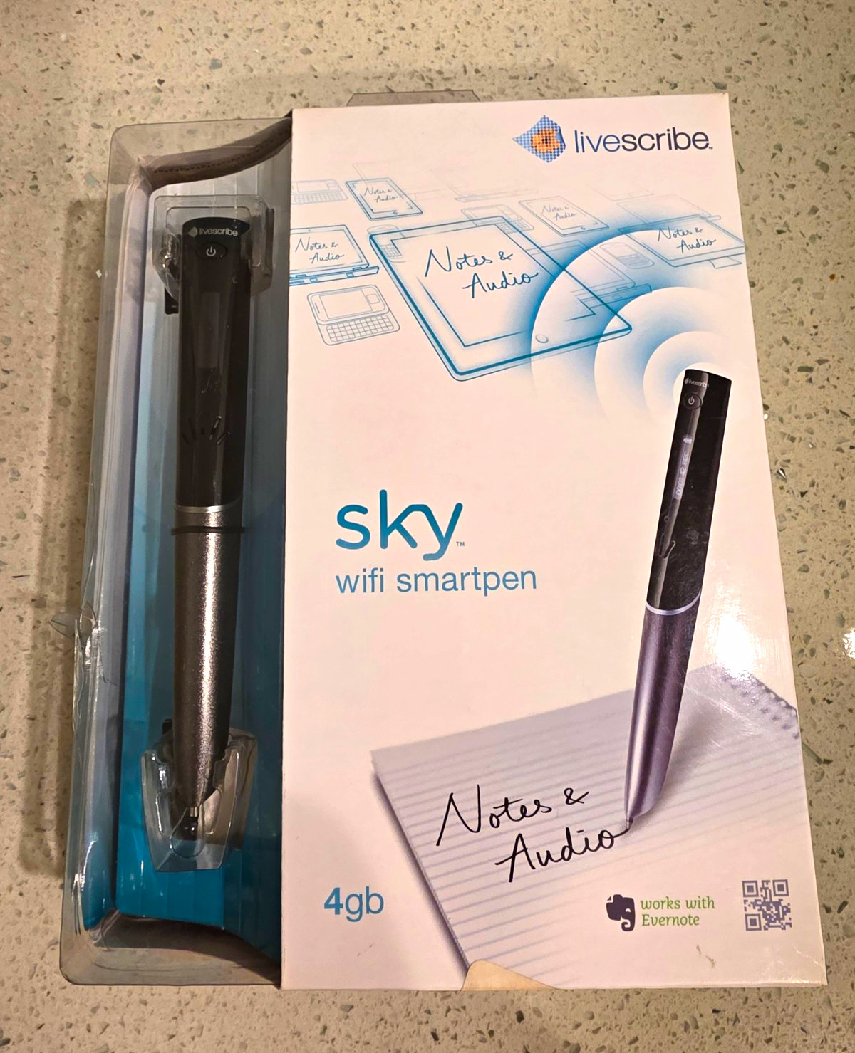 Livescribe Sky WiFi Smartpen 4GB Smart Stylus OLED Audio Recording Microphone