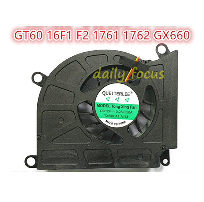 New for MSI GT60 16F1 F2 1761 1762 GX660 GT680 GT683 GT70 CPU Cooling Fan