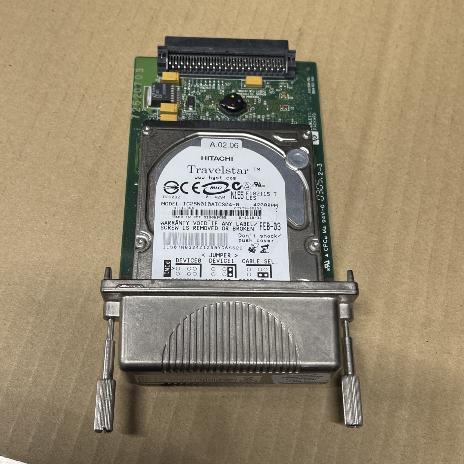 Hitachi Travelstar HTS424020M9AT00 SSD Hard Disk Drive with HP C7779-60254