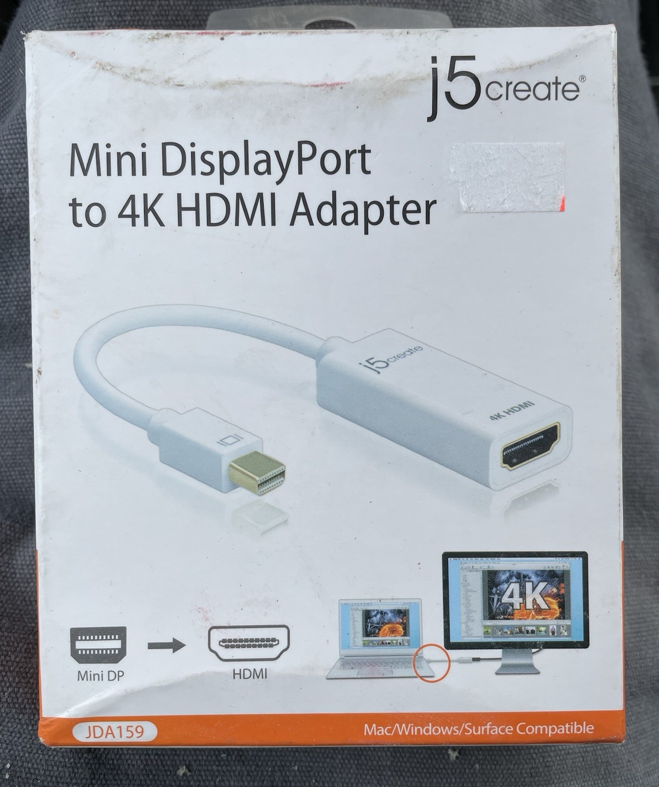 j5create Mini DisplayPort To 4K HDMI Adapter 4K Converter Model JDA159 NEW