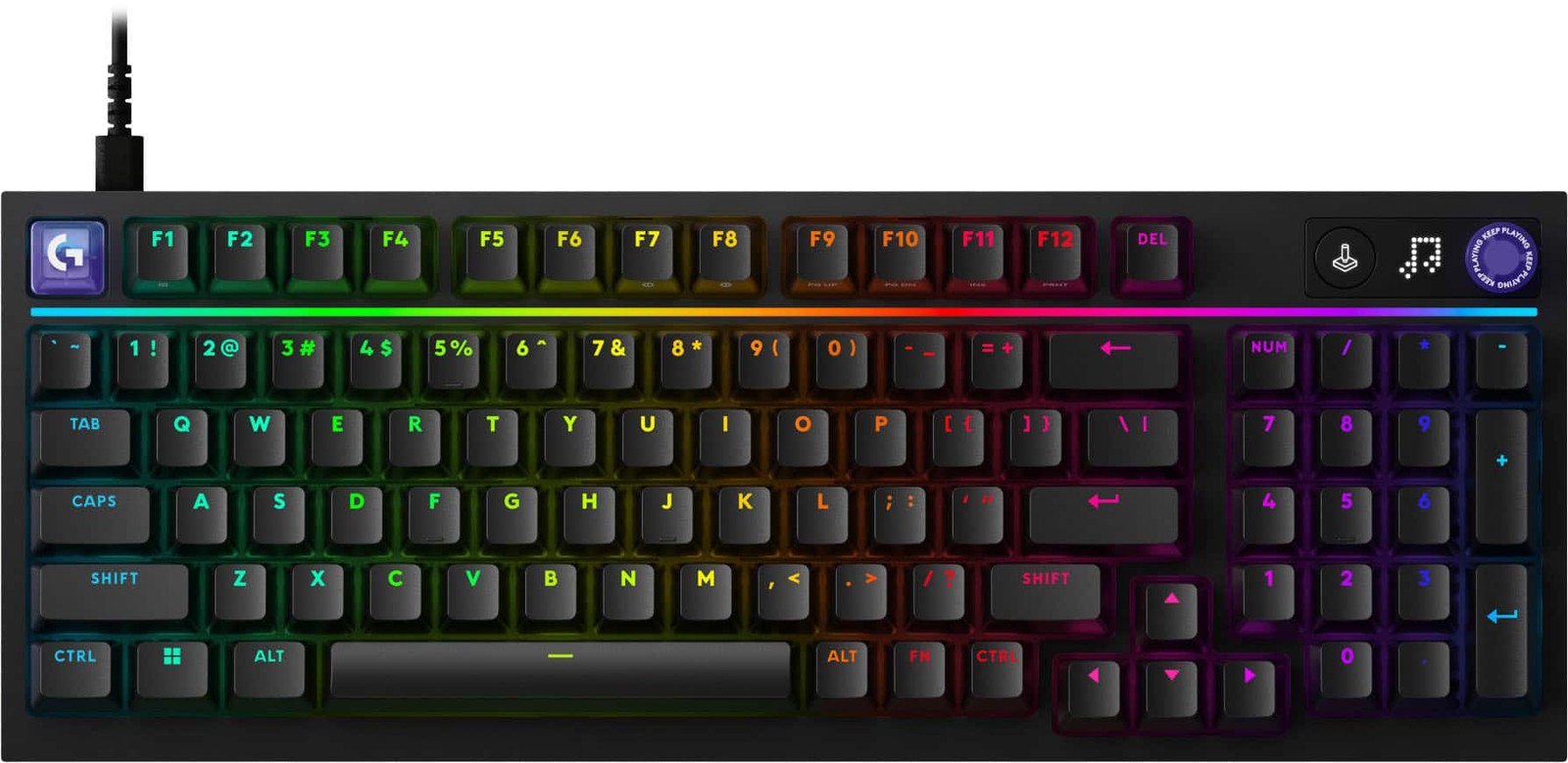 Logitech - G316 X 98 Gaming Wired RGB LIGHTSYNC Keyboard with Hot-Swappable T...