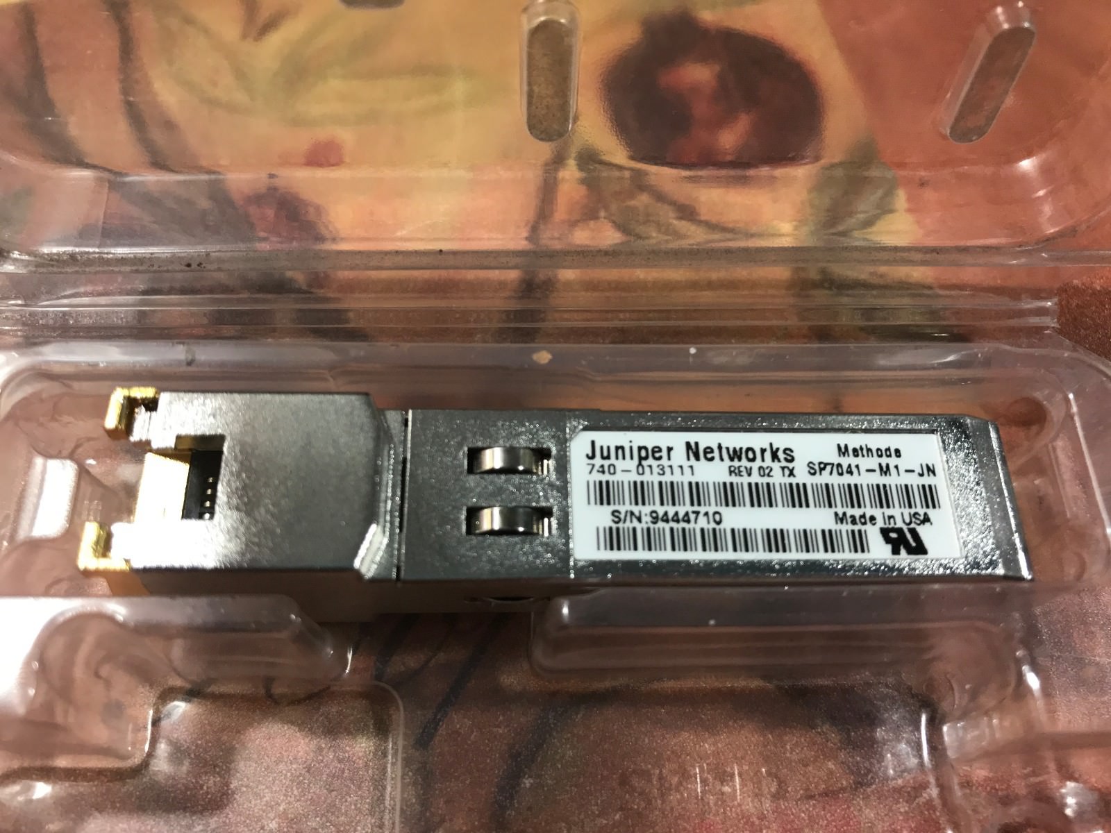 Juniper QFX-SFP-1GE-T 740-013111 Rev 02 1GE SFP-TX 100 M RJ45 SFP-1GE-T