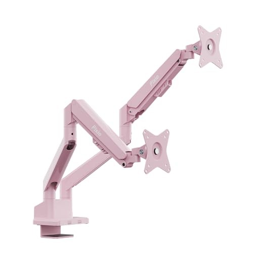  PS1D Wave Monitor Arm Stand Desk Mount - Fits up to 32 inches Dual Pink