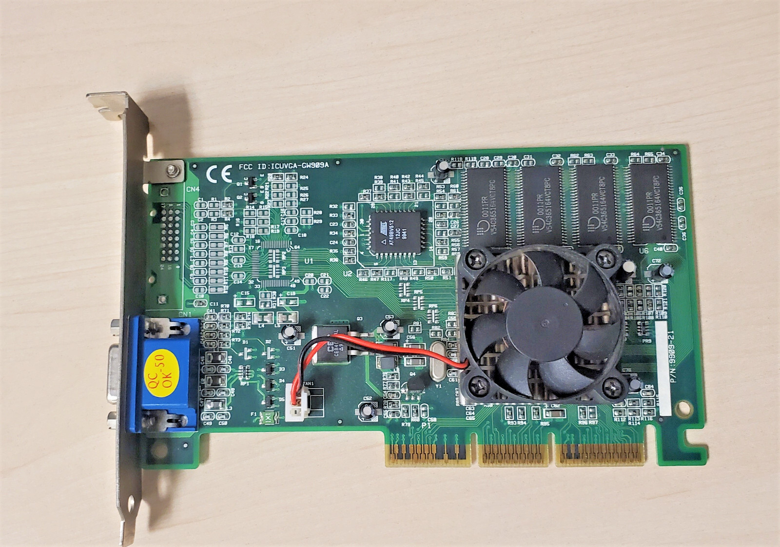 ICUVGA-GW909A 9909-21 Video Card Gainward Nvidia Vanta 8mb AGP