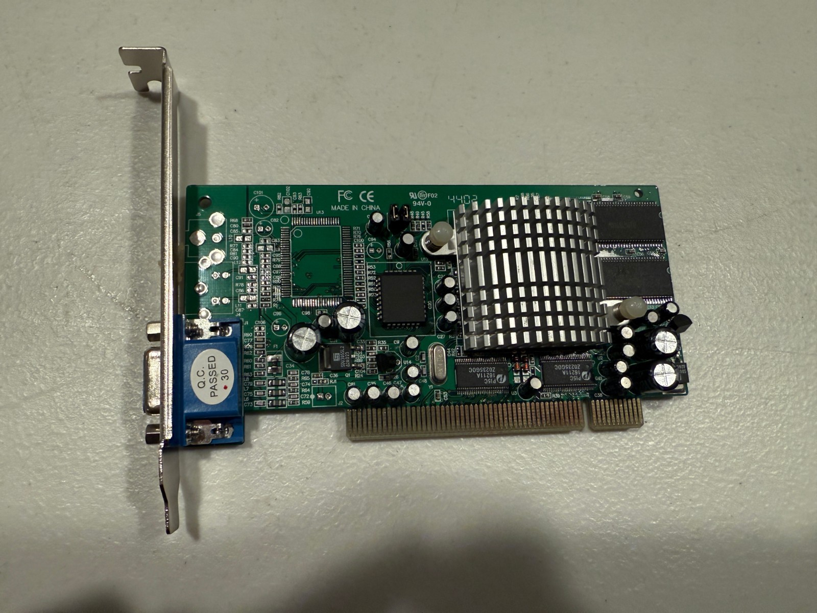 Unbranded Green PCI VGA Graphics Card PC Vintage
