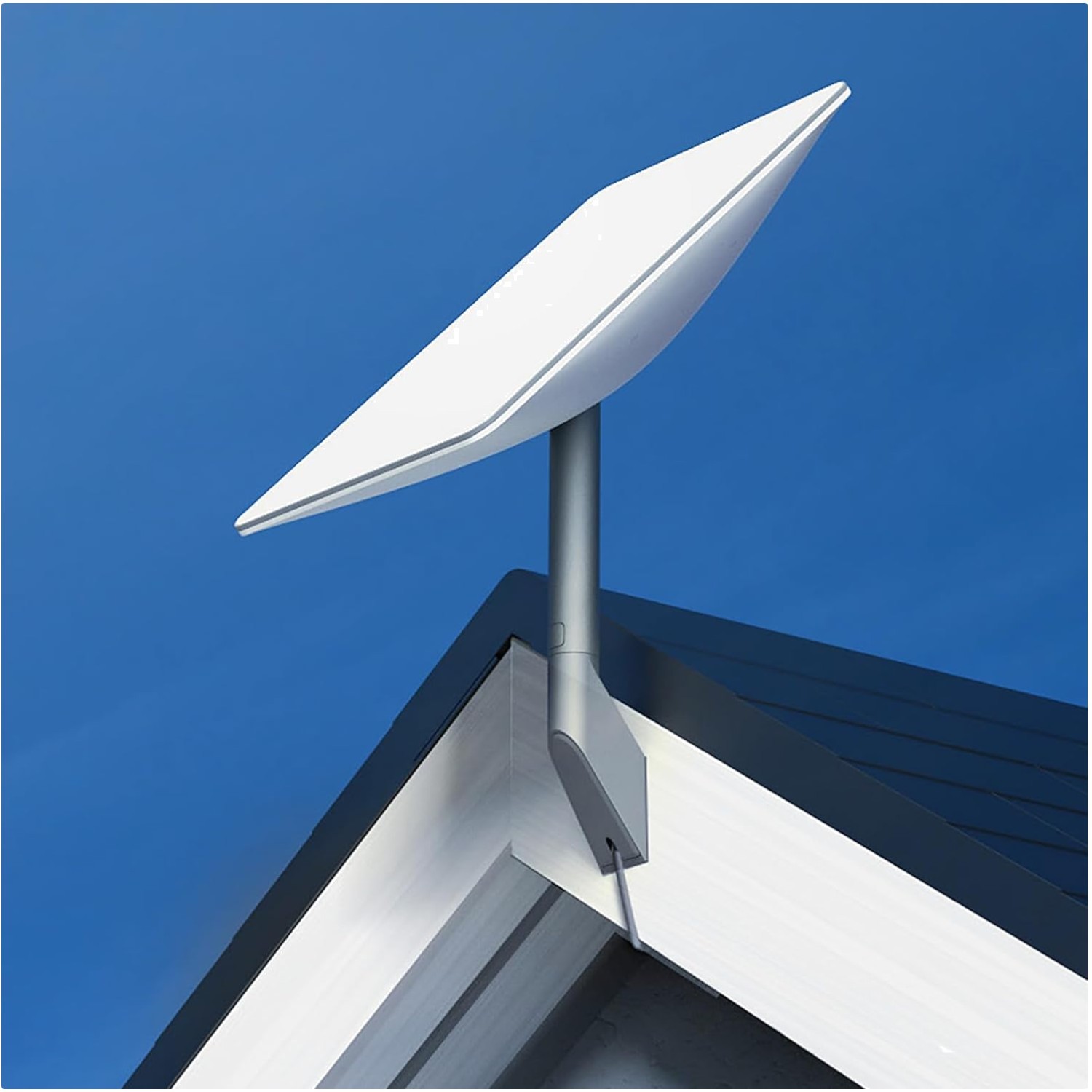 Durable Starlink Gen2 Short Wall Mount - 130 lbs Capacity, L-Shape Design