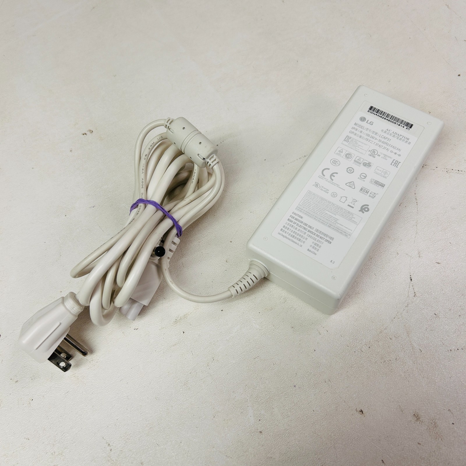 OEM LG 140W Adapter 19V 7.37A AC/DC Power Supply LCAP31 Monitor Charger
