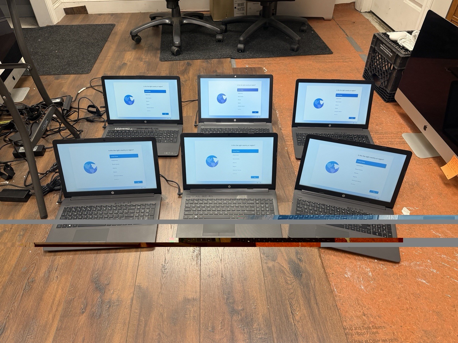 ✅ LOT OF 6 ✅ HP 255 G7 15.6” Laptops AMD A6-9225 8GB RAM 256GB SSD ✅ Win 11 Pro