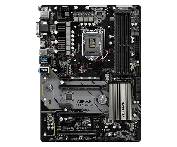 ASRock Z370 Pro4 LGA 1151 Z370 HDMI USB 3.1 2 Ultra M.2 DDR4 ATX Motherboard