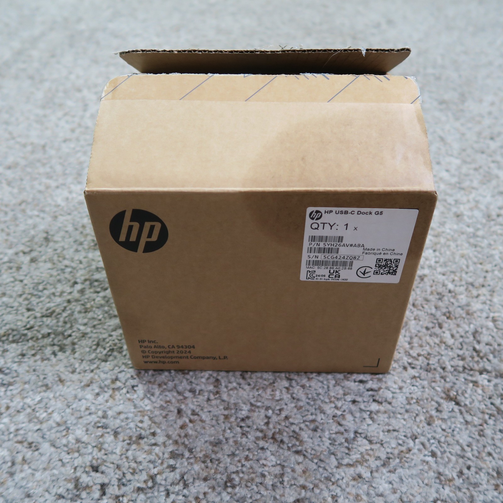 HP USB-C Dock G5 Docking Station 5YH26AV#ABA W/ Power Adapter Cable NEW OPEN BOX