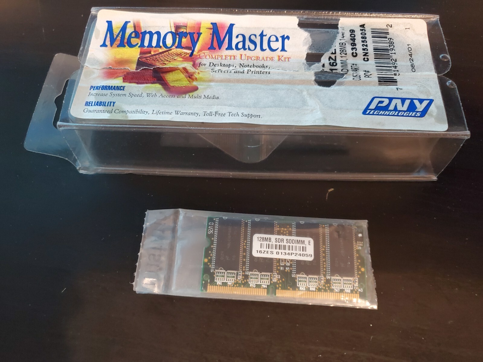128 MB, SDR SODIMM, 144 Pin Untested