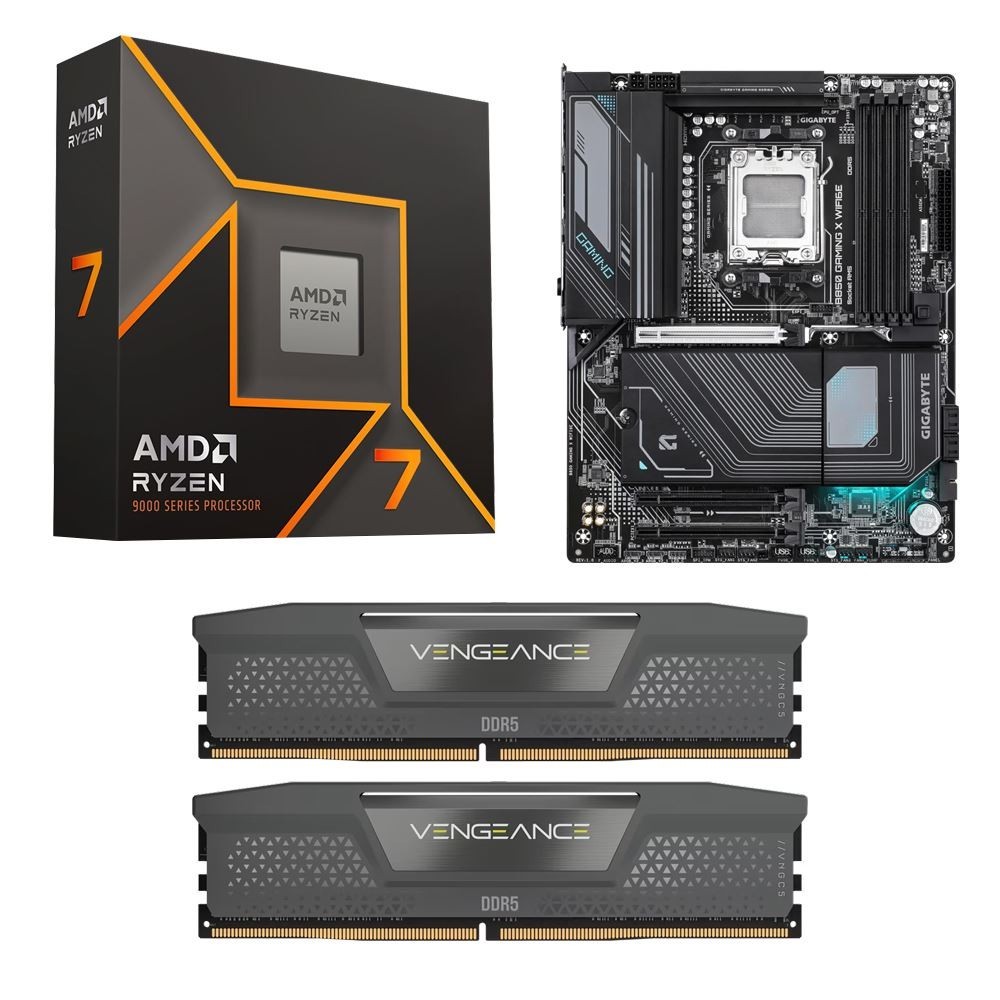 🔥AMD Ryzen 7 9700X-Gigabyte B850 Gaming X-Corsair Vengeance 32GB DDR5 BUNDLE🔥
