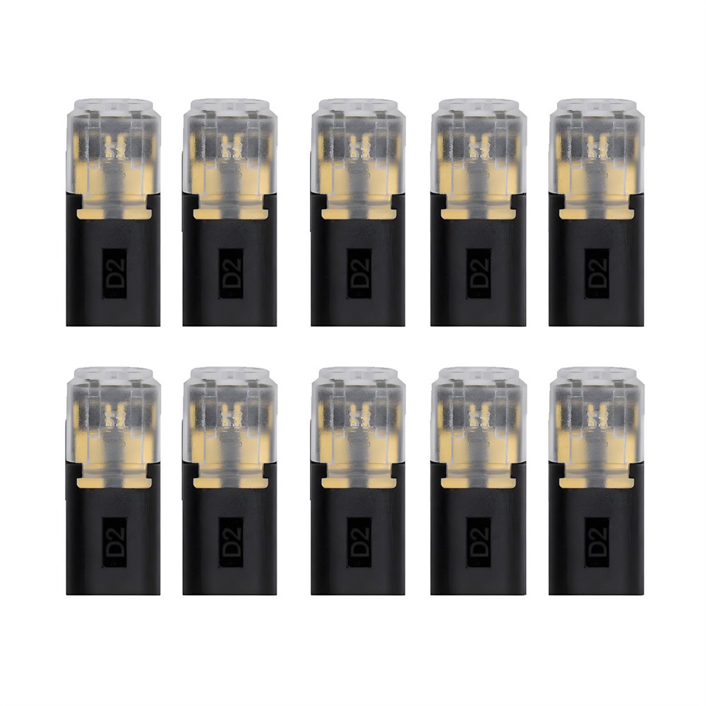 CY 10pcs/lot D2 Solderless Quick Connect Terminal Double Wire Plug Connector