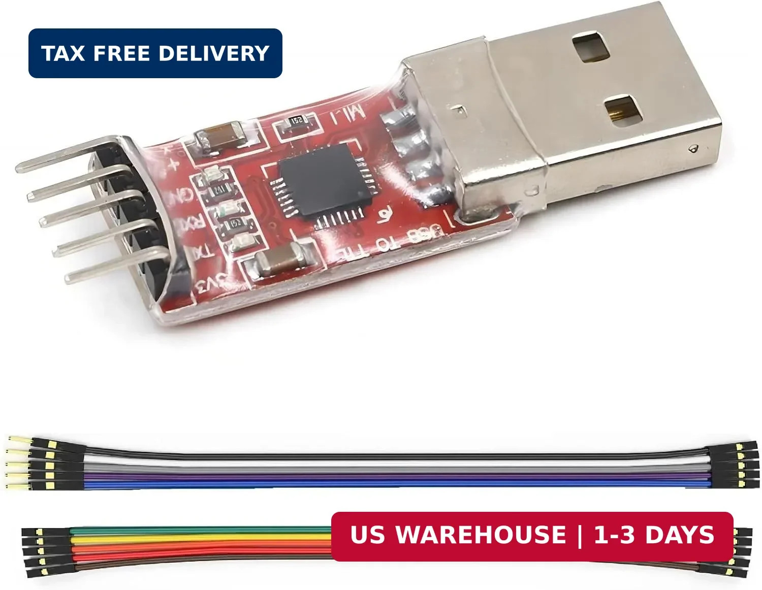 WWZMDiB Mini USB 2.0 to TTL Converter Serial Adapter 3.3V 5V Compatible with CP2