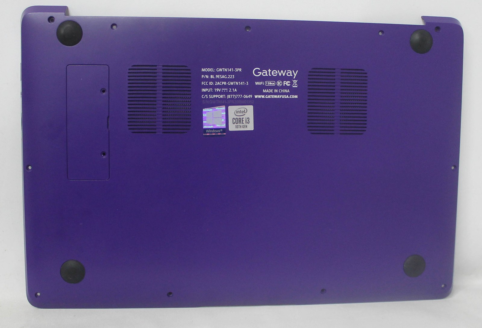 GWTN141-3PR-BASE GATEWAY BOTTOM BASE COVER PURPLE GWTN141-3PR "GRADE A"