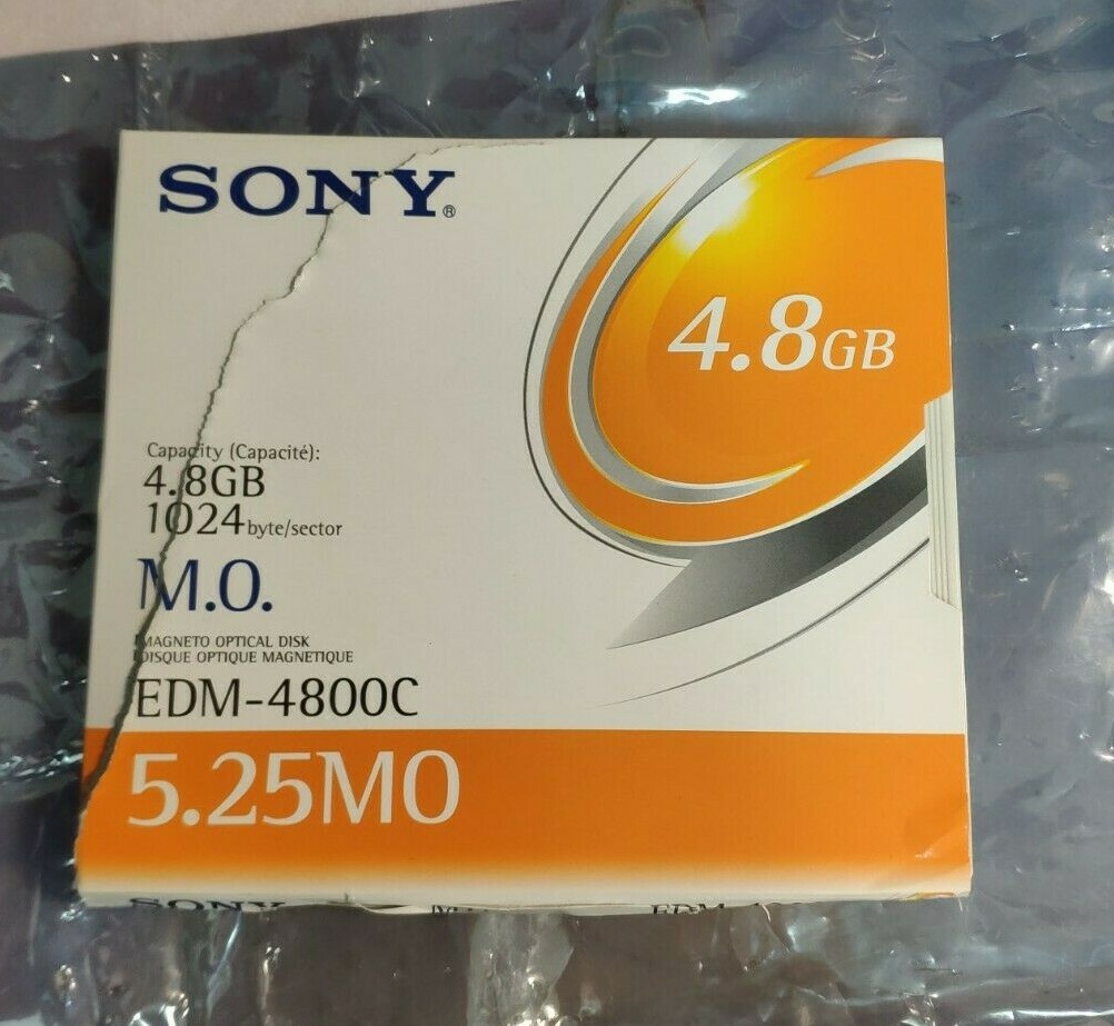 Sony EDM-4800C Optical Disk 5.25" RW 4.8GB 1024B/S M.O.  EDM4800C