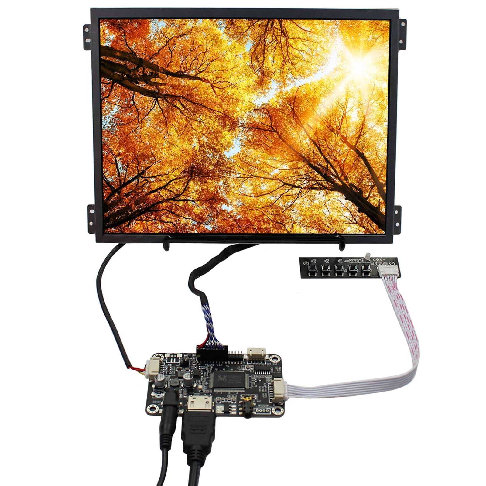 HD Audio LCD Controller Board 10.4inch 1024x768 IPS LCD 600nit LCD Screen