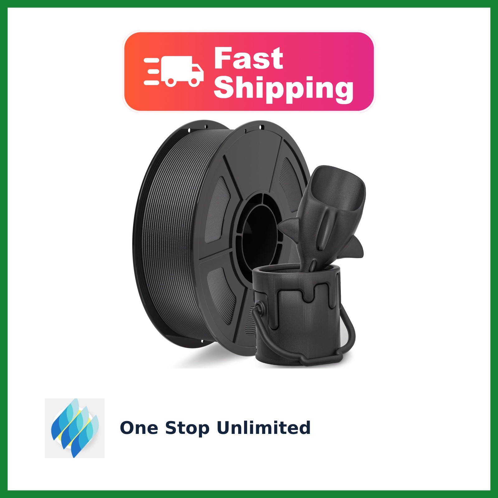 IEMAI Carbon Fiber PLA Filament 1.75mm Matte Black 1kg