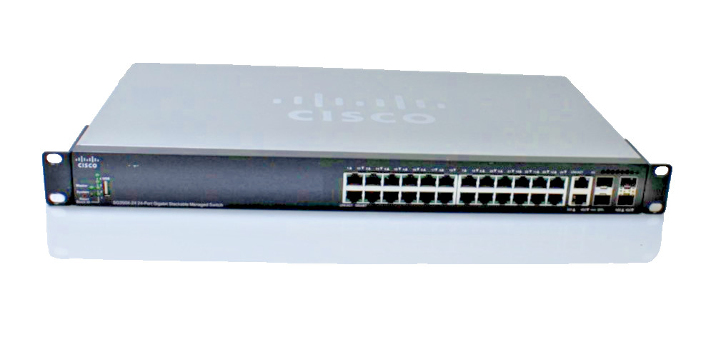 Cisco SG350X-24-K9 V01 24-Port Gigabit Stackable Managed Switch