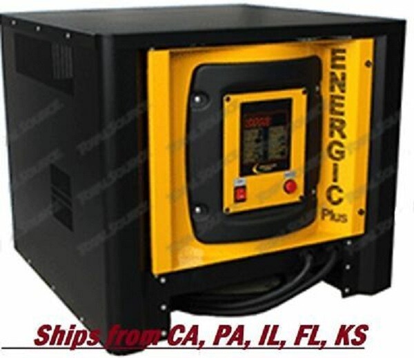 FORKLIFT BATTERY CHARGER 36 VOLTS SINGLE PHASE DIGITAL 36V 120 AMP 200-220-240 V