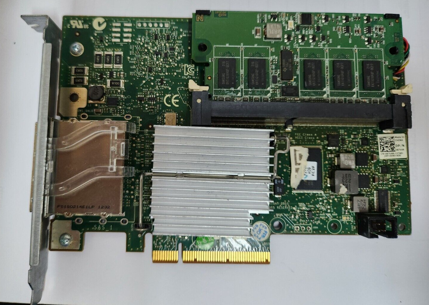 Dell 87V49 Perc H800 6Gb/s SAS SATA RAID w/512MB Cache+BBU CG9R0 for MD1200 1220