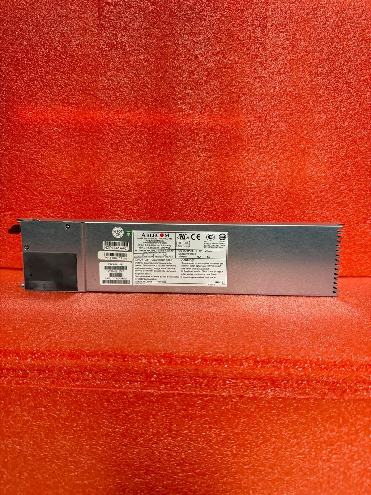 Supermicro 900W 1U Redundant Power Supply (PWS-902-1R)