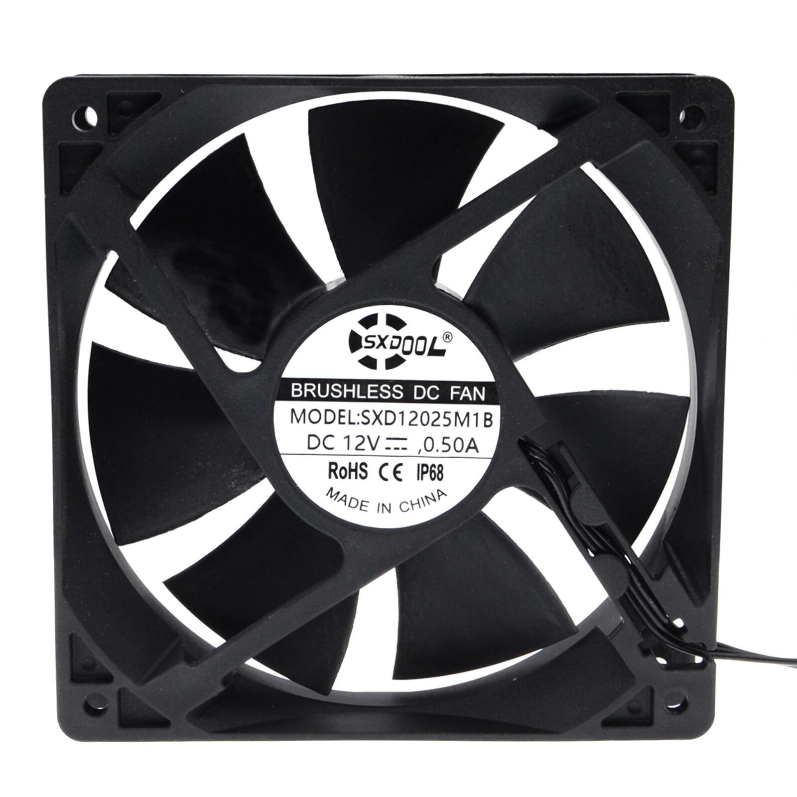 120X120X25mm 3P 3-Pin Dual Ball 120mm 12cm Waterproof Dustproof IP68 Cooling Fan