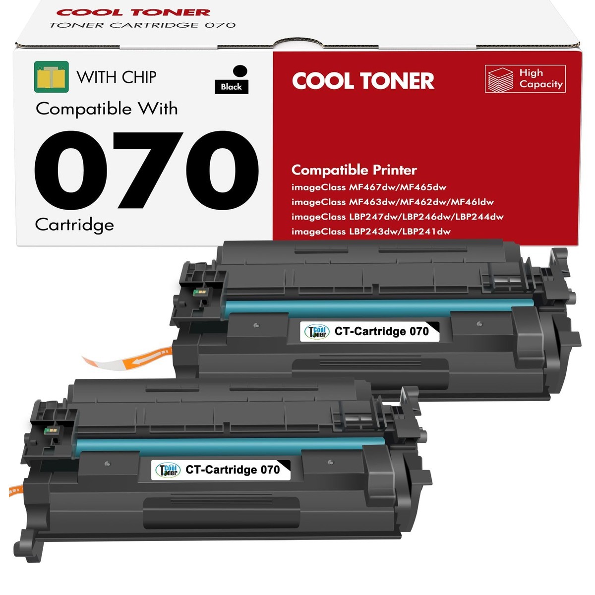 Cool Toner 070 Black Toner Cartridge Canon MF465dw 070 070H Toner CRG070 CRG-070