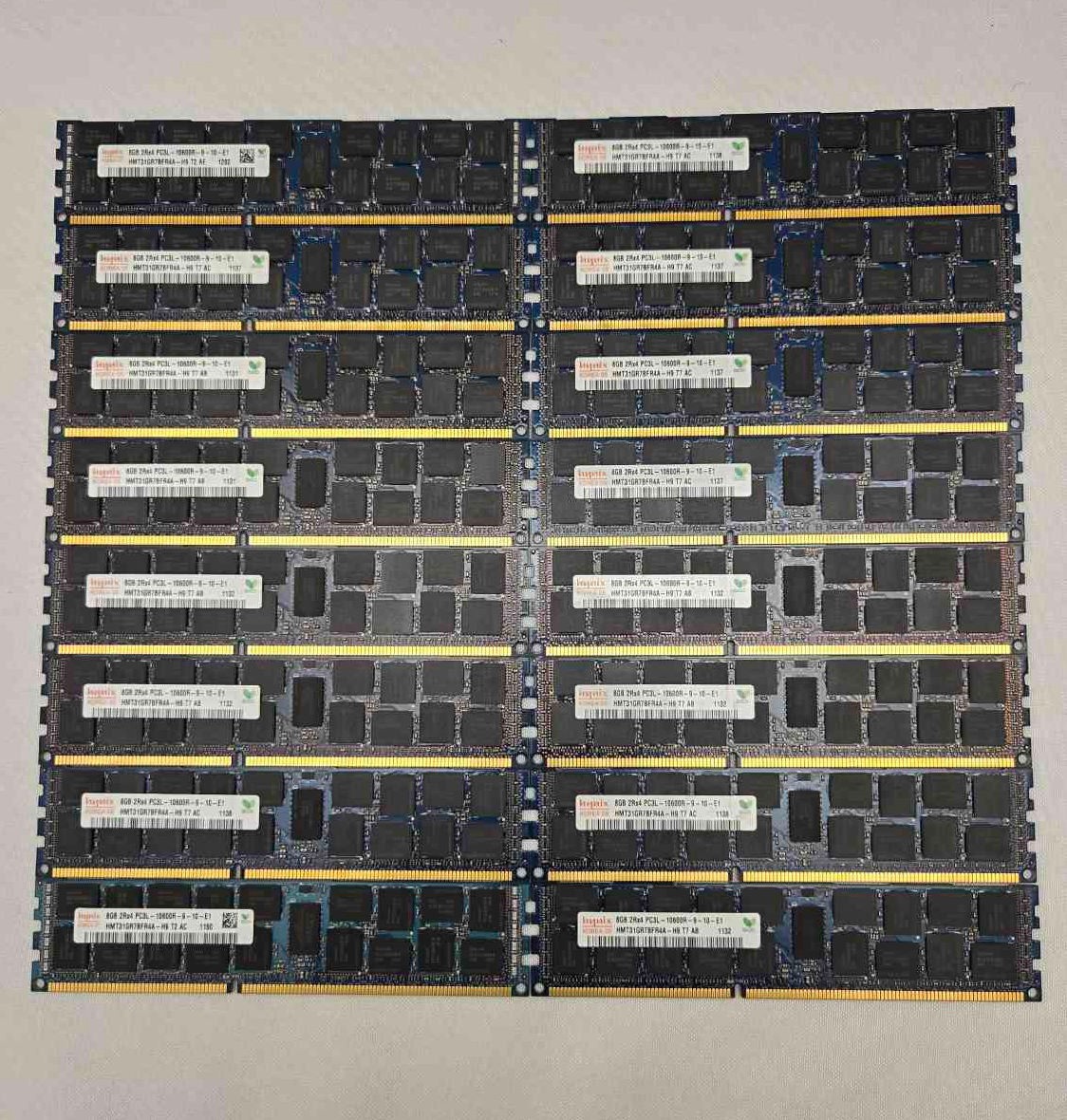 16x (128GB Total) Hynix 8GB PC3-10600 (DDR3-1333) Memory (HMT31GR7BFR4A-H9)