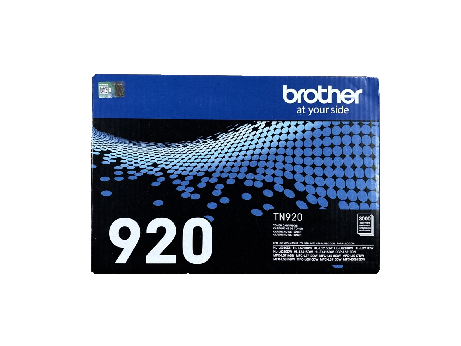 Brother TN920 Genuine Black Toner Cartridge OEM New Sealed