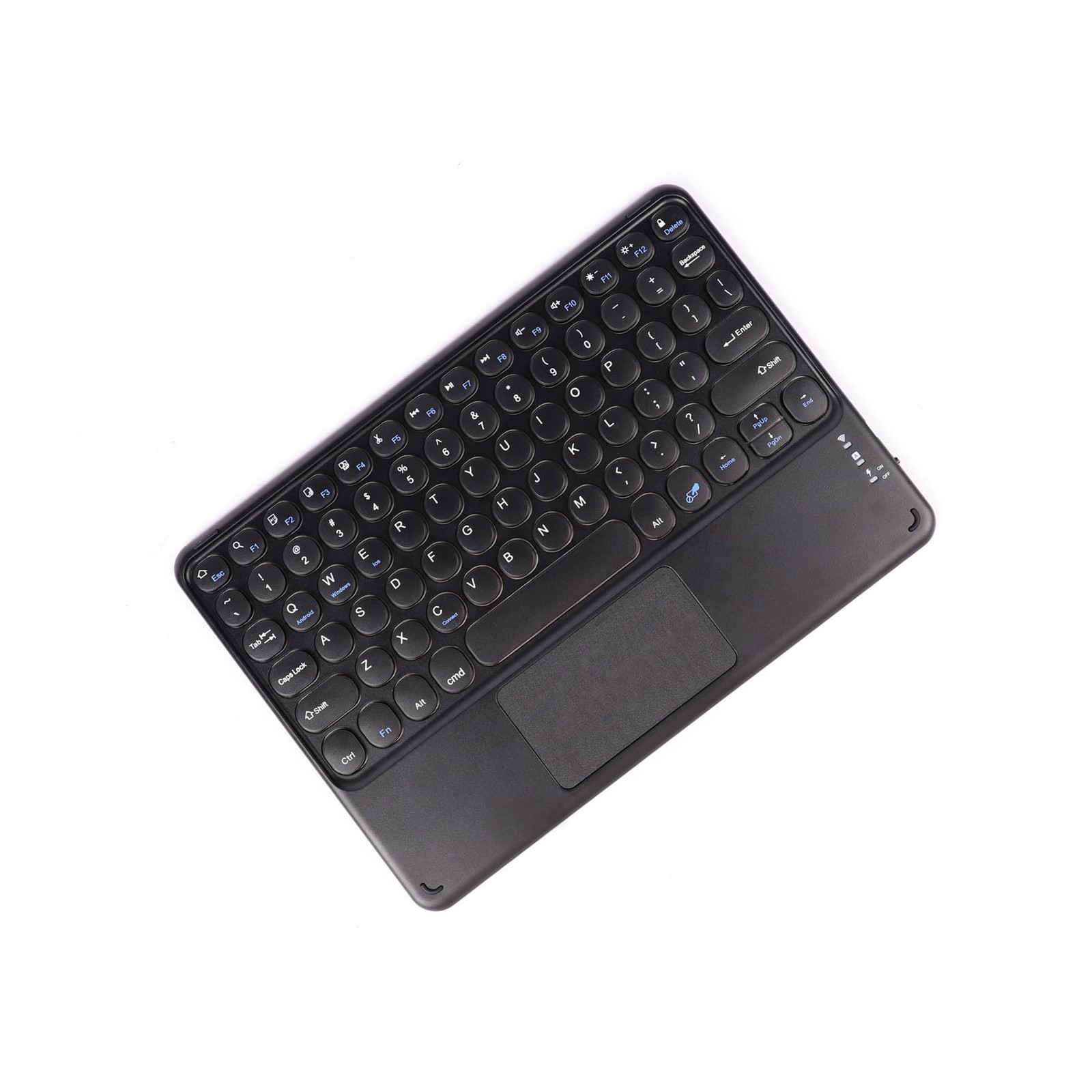 Wireless Bluetooth Keyboard Touchpad 10 Inch Portable Rechargeable Black