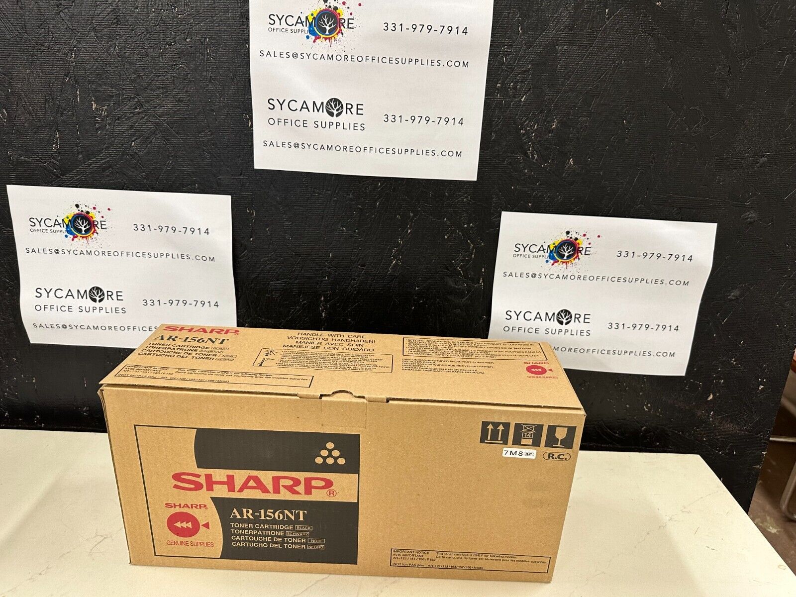 SHARP AR-156NT TONER CTG BLACK GENUINE RATED AT 6,500 PAGES