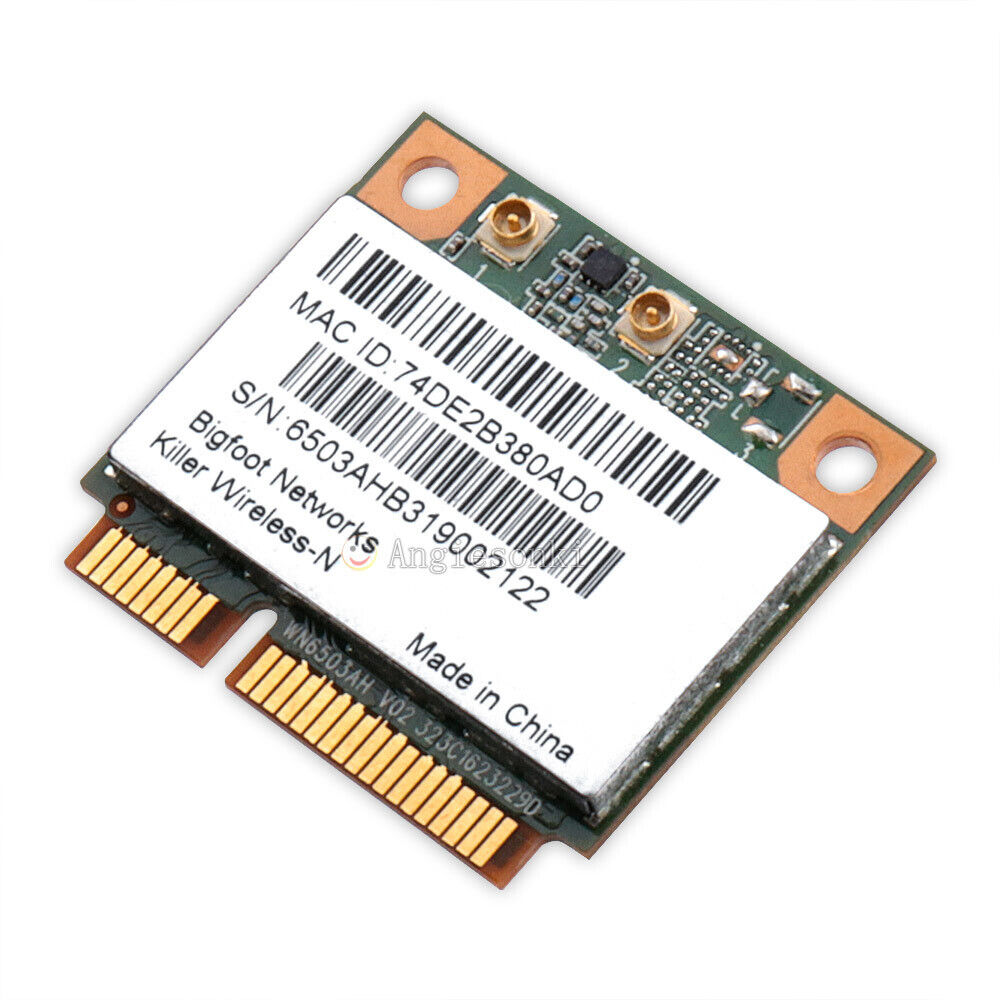 Atheros Killer Wireless N AR9382 AR5BHB116 Mini PCIE 2.4/5GHz Wifi Card 300mpbs