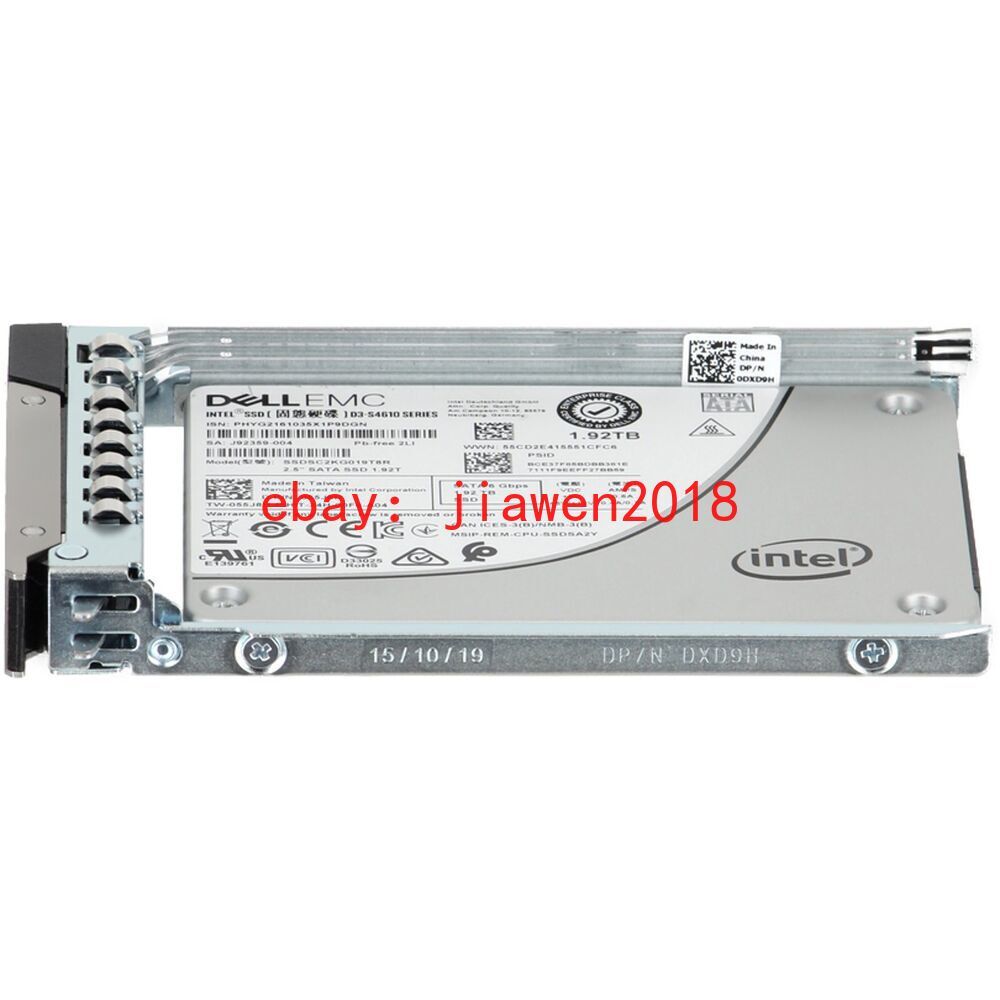 55J8H Dell Intel D3-S4610 1.92TB SATA 6G 2.5" Server SSD With G14/15/16 Tray