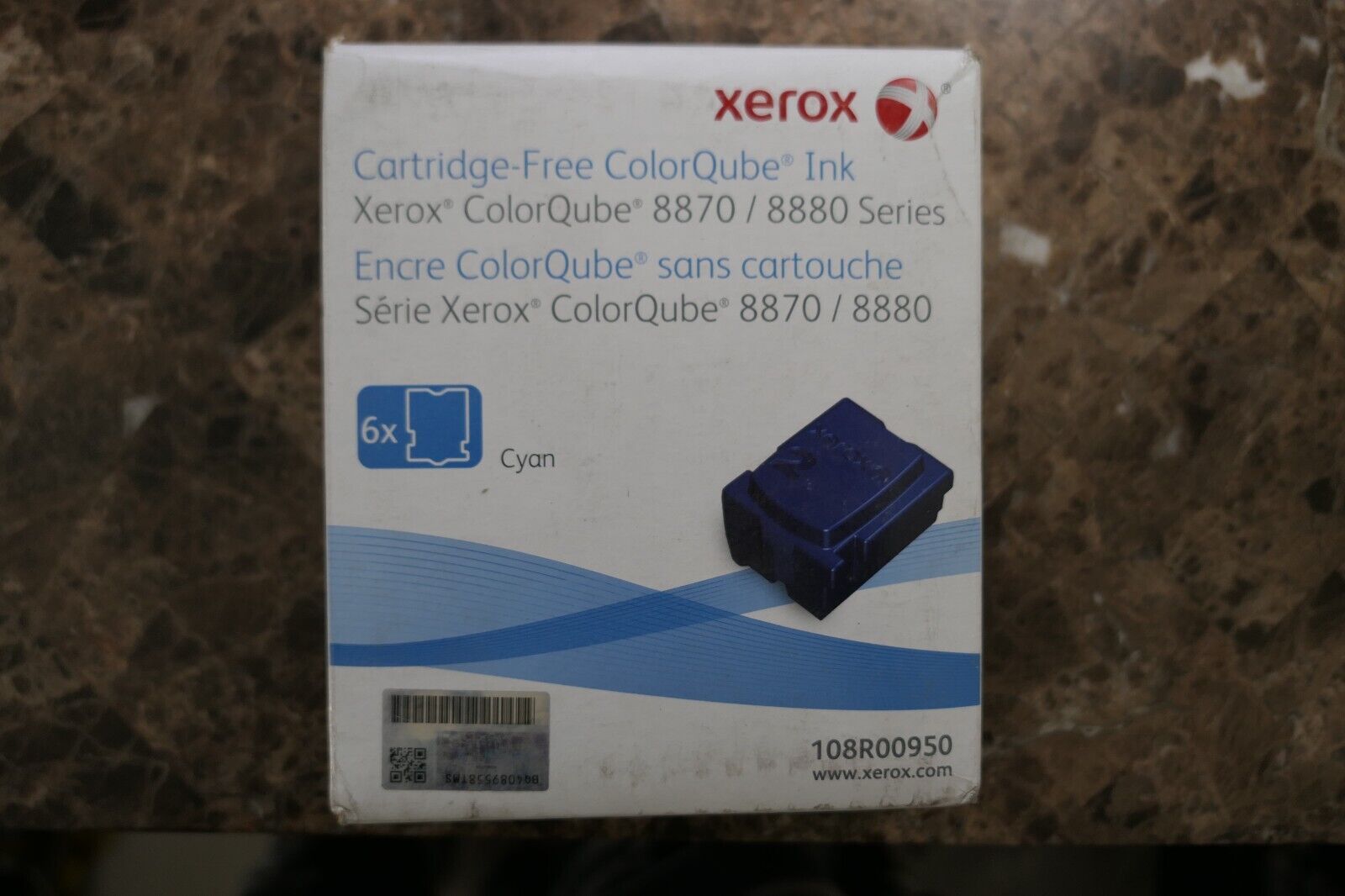 Xerox Genuine 108R00950 Cyan Solid Ink ColorQube 8870/8880  6 PK - 