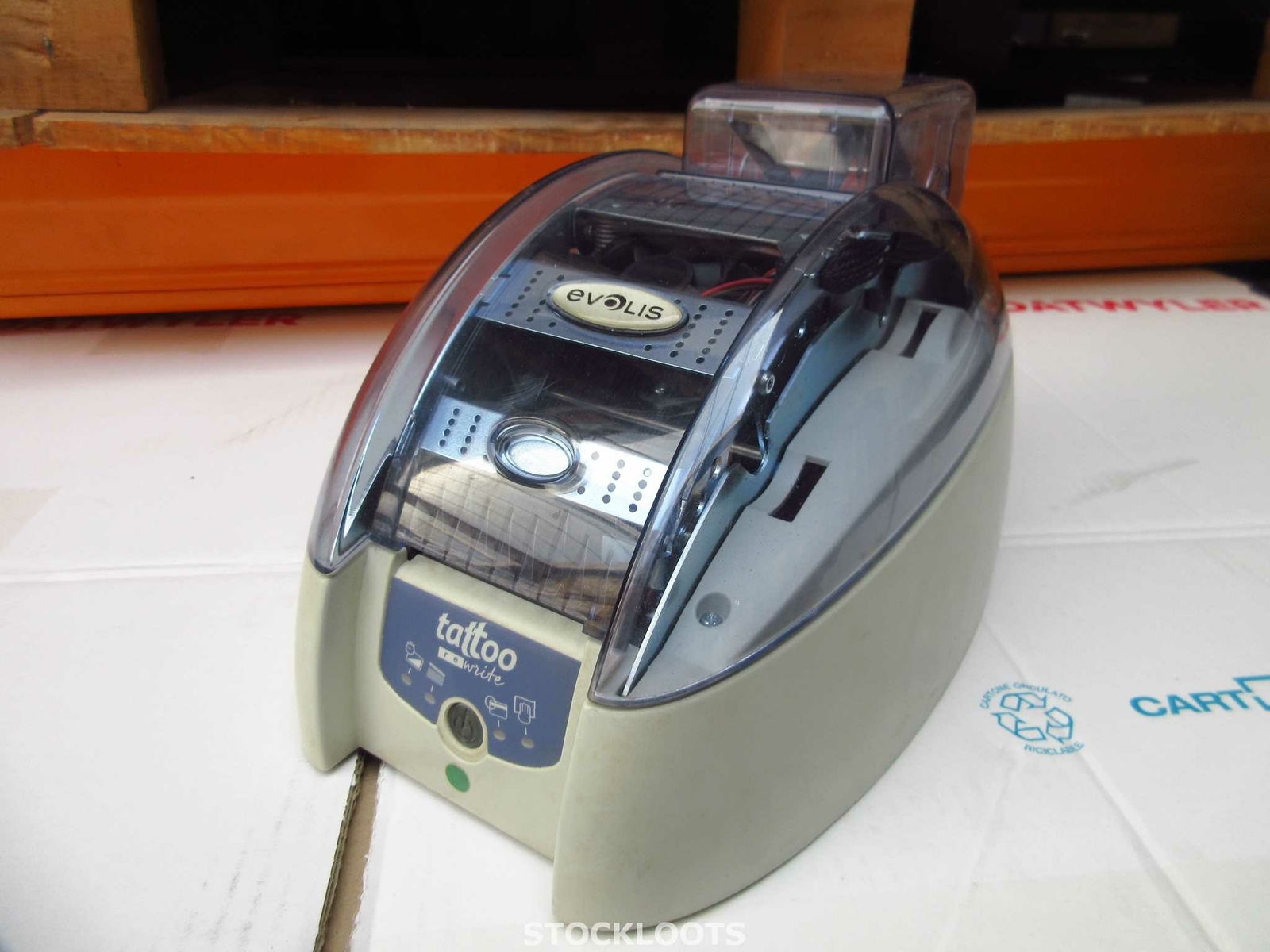 EVOLIS Tattoo RW Rewrite MAG CR-80 Single-sided ID Card USB Printer NO PRINTHEAD