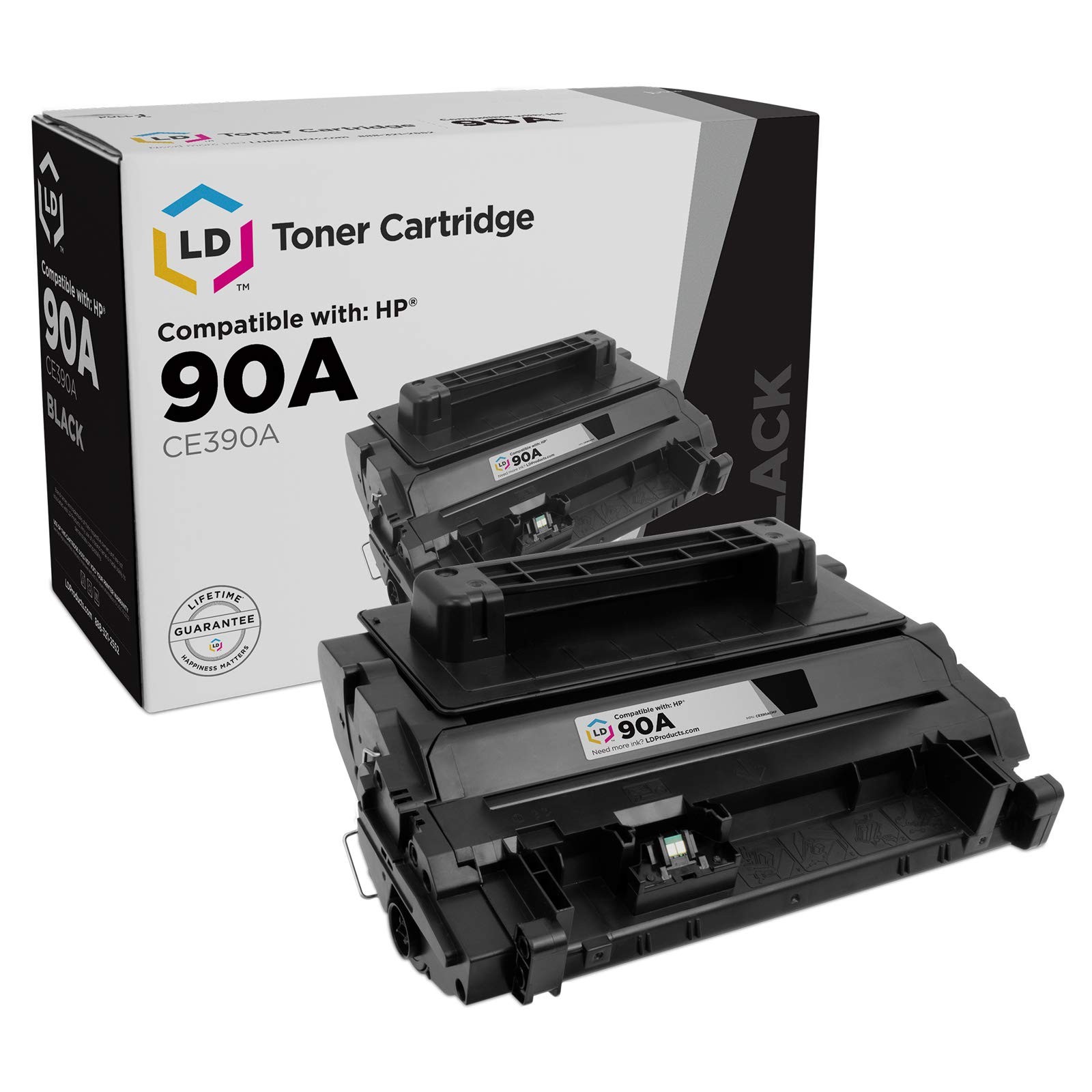 LD Compatible Replacement CE390A 90A Black Toner for HP M601dn M601n M602dn M603