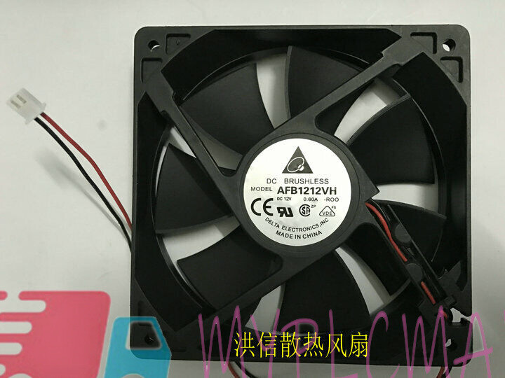 DELTA AFB1212VH DC12V 0.60A 12CM 120*25MM 12025 fan 2pin (1pcs)