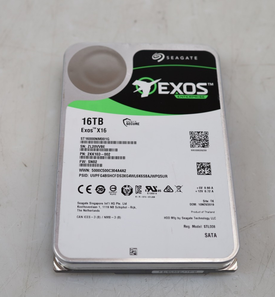Seagate Exos X16 16TB ST16000NM001G 3.5" 7200RPM SATA Hard Drive