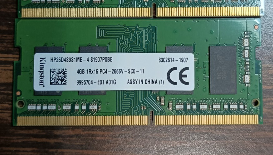 Kingston 4GB DDR4 SO-DIMM 260Pin Memory Kit - 1Rx16 PC4-2666V-SC0-11