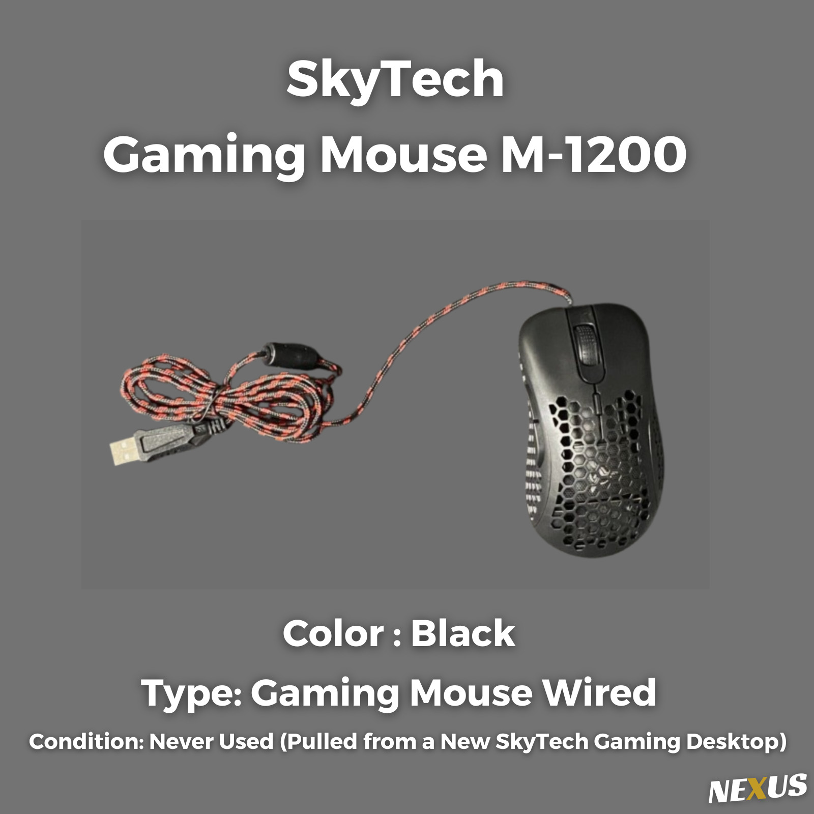 Skytech Gaming Mouse M 1200N RGB Wired Optical 6200 DPI Lightweight Honeycomb