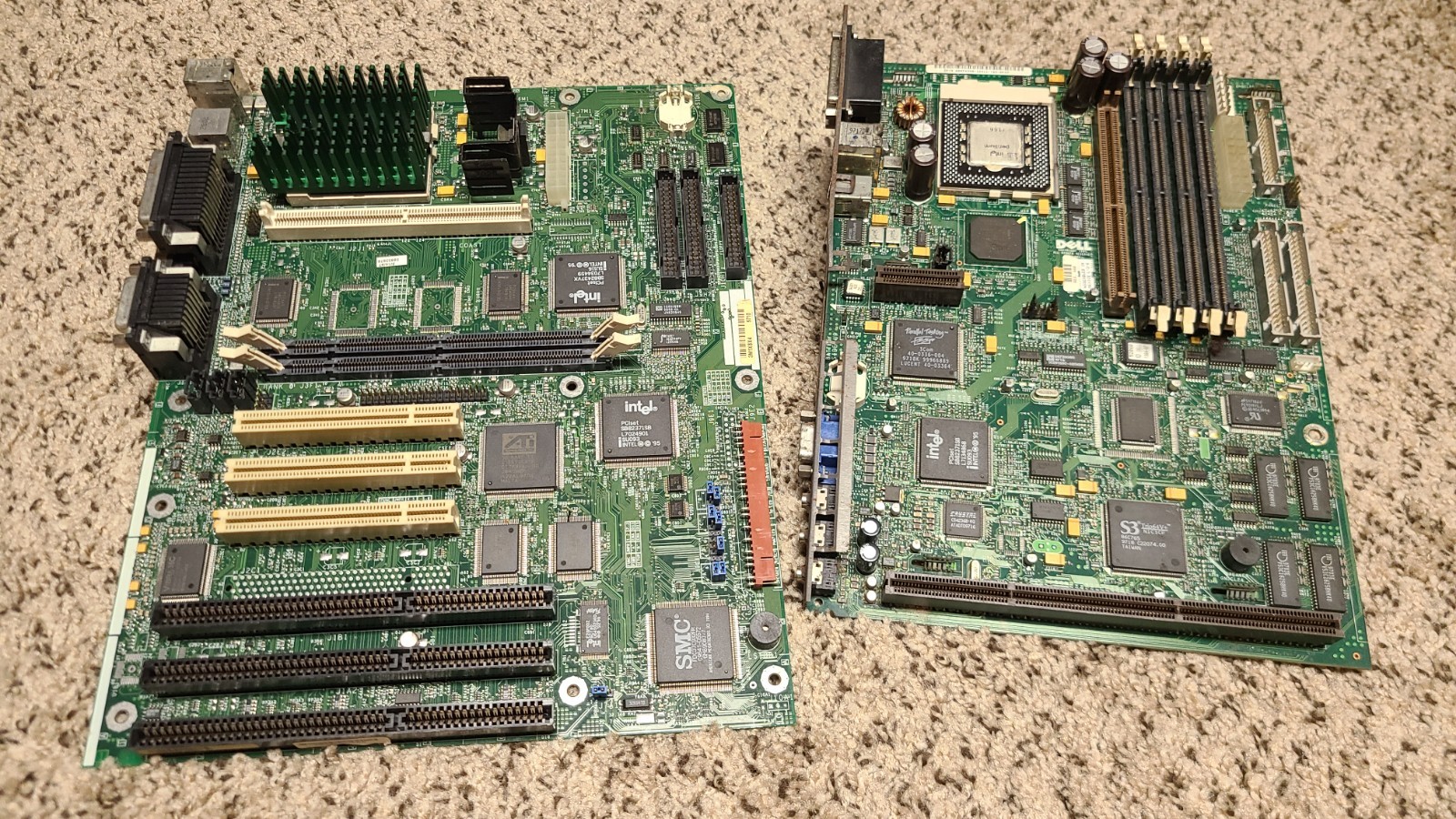 Vintage PC Motherboard Lot 1990s Dell Intel Socket 7 Untested 1995-96 Computer