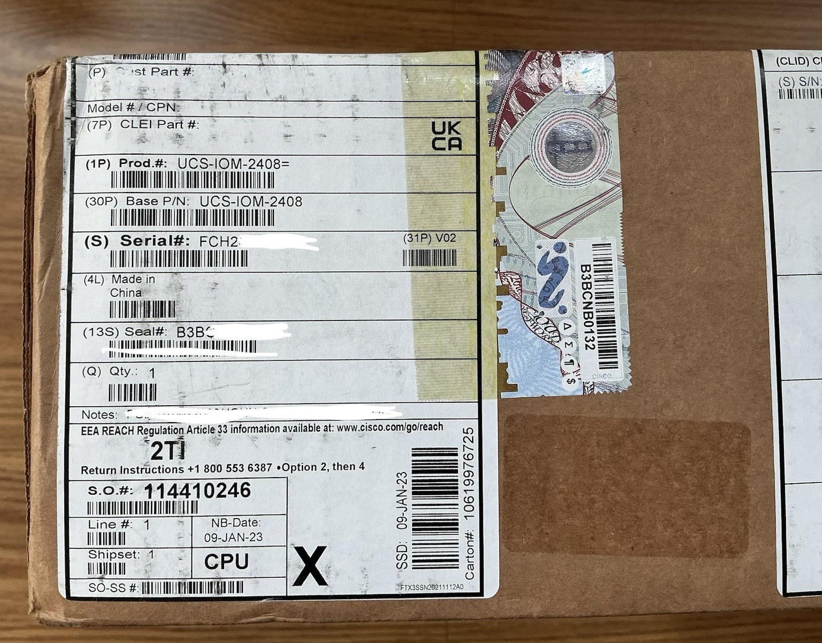 NEW SEALED CISCO UCS-IOM-2408 FABRIC EXTENDER & EXP MOD 25GB