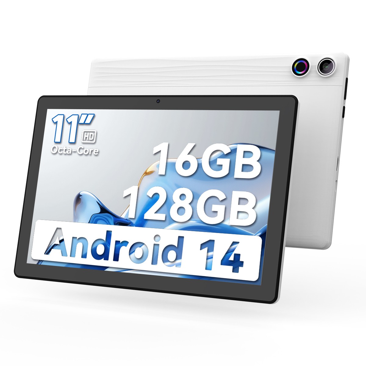 AEEZO Tablet 11 inch Ultra Android 14 Tablets 16GB RAM 128GB, 1TB Expandable IPS