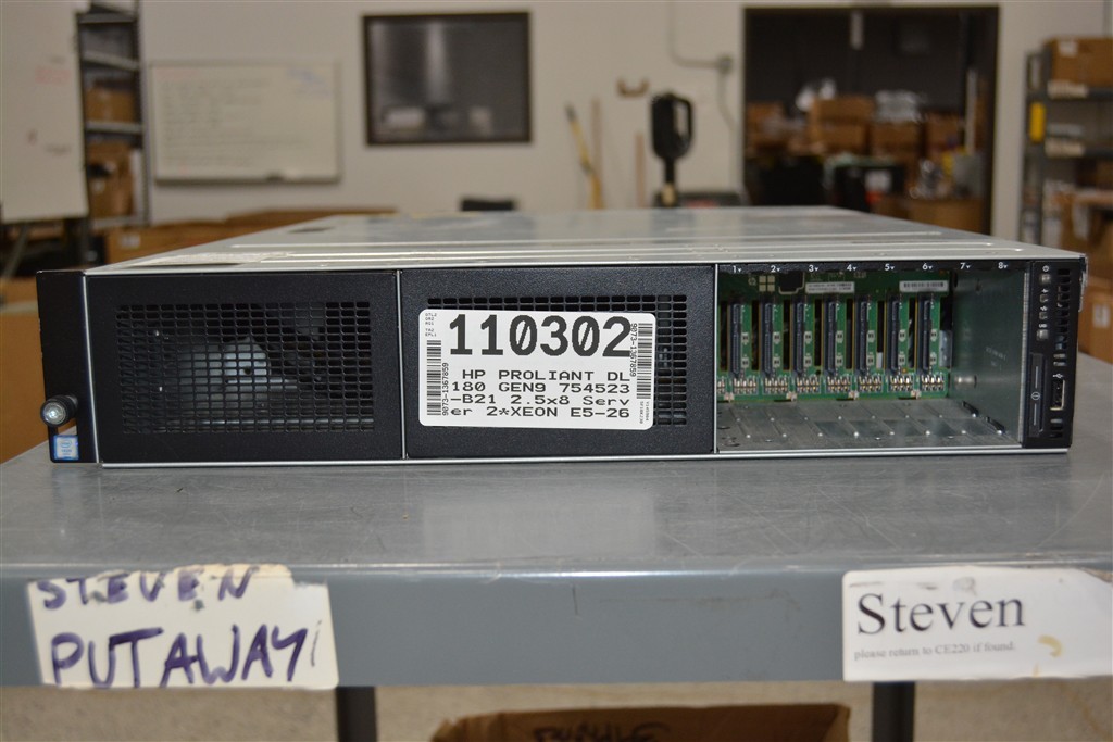 HP PROLIANT DL180 GEN9 754523-B21 2.5x8 Server 2*XEON E5-2623 V3 SEE NOTES