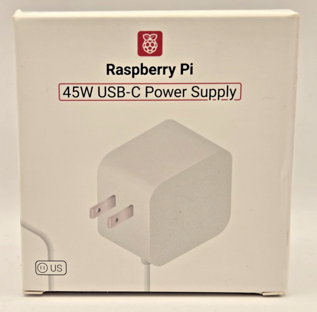 Official Raspberry Pi 45W USB-C Power Supply White Raspberry Pi 5 New