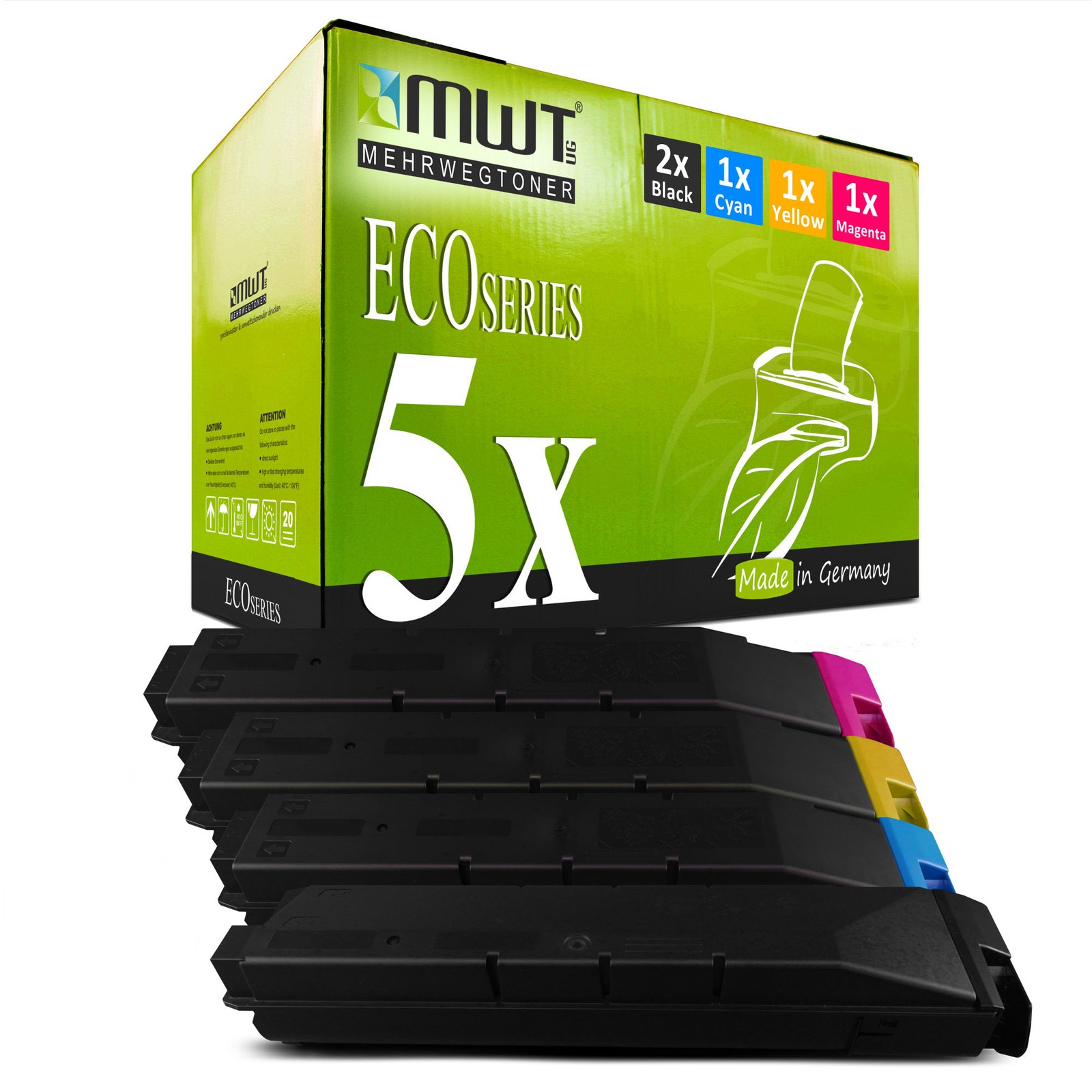 5X MWT ECO Cartridge For Kyocera TASKalfa 4550-CIG 4551-CI 5550-CI 4551-CI